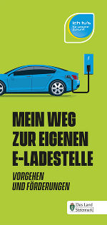 Broschüre "Mein Weg zur eigenen E-Ladestelle" (PDF)